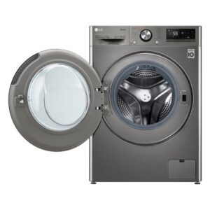 12kg LG Front Load Washer | F4V9BWP2EE | AI DD? | Steam? | ThinQ? | Wi-Fi | Silver - Image 2