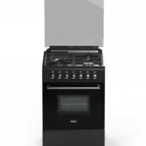 SOLSTAR 60x60 CM, 3 GAS +1 Electric (SO-631DKPBKBSS) Black - Image 1