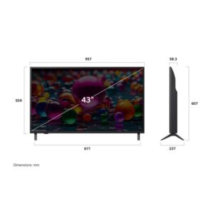 43UA80006LC | 43 Inch | UA80 series| WebOS25 | UHD AI | 4K SMART TV | HDR 10 - Image 3