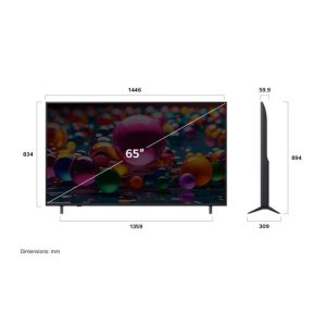 65 inch LG UHD AI UA85 4K Smart TV Ready HDR10 webOS25 Magic Remote 2025 - Image 2