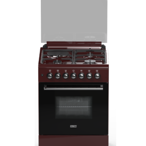 SOLSTAR 50x50cm FREE STANDING OVEN (SO531DKBBRBSS) 3 gas+1Electric -Brown - Image 1