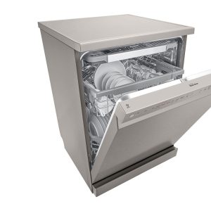 LG New QuadWash Steam Dishwasher DFC435FP, Inverter Direct Drive, Easy Rack plus, Platinum Silver Color + Free Washing Machine Tablets - Image 2