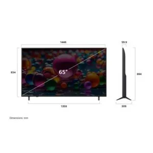 65 inch LG UHD AI UA80 4K Smart TV HDR10 webOS25 2025 - Image 2