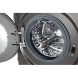 12kg LG Front Load Washer AI DD Steam ThinQ Wi-Fi Silver - Image 4