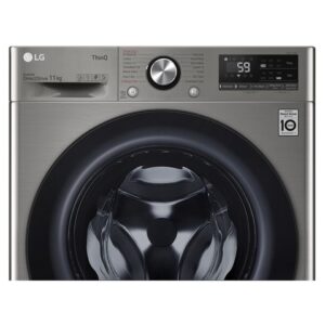 12kg LG Front Load Washer AI DD Steam ThinQ Wi-Fi Silver - Image 5