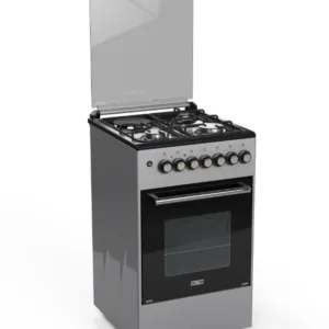 SOLSTAR 50x50cm FREE STANDING OVEN 3 gas+1Electric -Inox black - Image 1