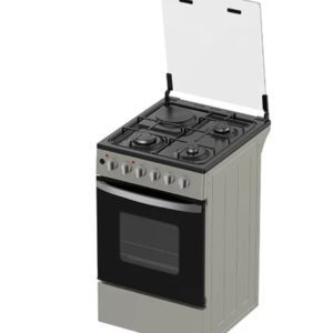 Midea  Free Standing 3 Gas Burner + 1 Electric Silver - Image 1