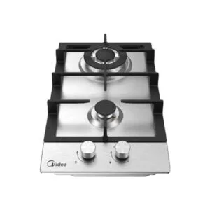 Midea 30CM  Gas Hob, Stainless Steel Panel, Enamled Pan Support, Plastic Knob - Image 1