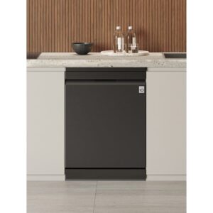 14 Places QuadWash Dishwasher Matte Black with TrueSteam, Heat Dry + Free Dishwasher Tablets - Image 2
