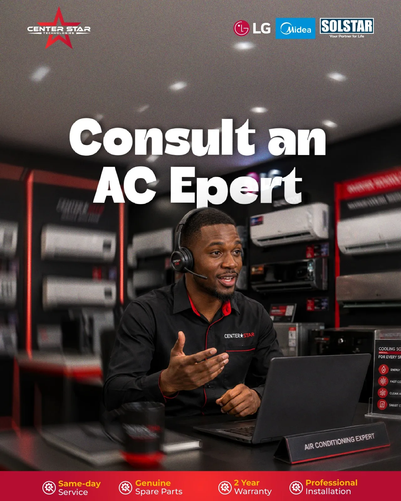 Consult an AC expert in Nairobi Centerstar