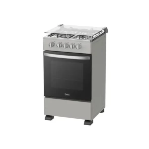 Midea  50*60 4 Gas + Gas oven with only bottom flame - Silver - Image 1