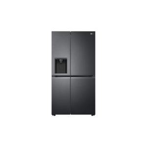 Net 635(L) Side-by-Side with UVnano® Water Dispenser in Matte Black Finish Fridge |GC-J257SQRS - Image 1