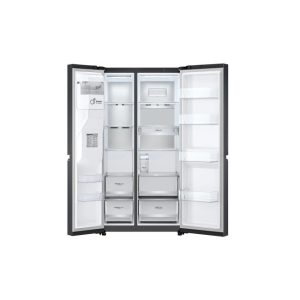Net 635(L) Side-by-Side with UVnano® Water Dispenser in Matte Black Finish Fridge |GC-J257SQRS - Image 2