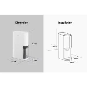 34L PuriCare® DUAL Inverter Dehumidifier |DD20GMWE1 - Image 9