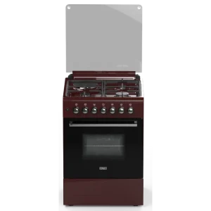 SOLSTAR FREE STANDING OVEN 60x60cm (3gas+1 Electric)SO631DKEBRBSS  , Brown - Image 1